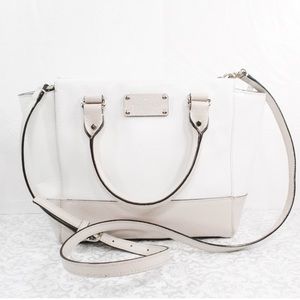 Kate Spade Cream and White Medium Tote